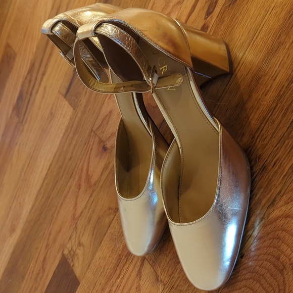 JCrew Factory Ankle Strap Block Heels - Picture 6 of 11